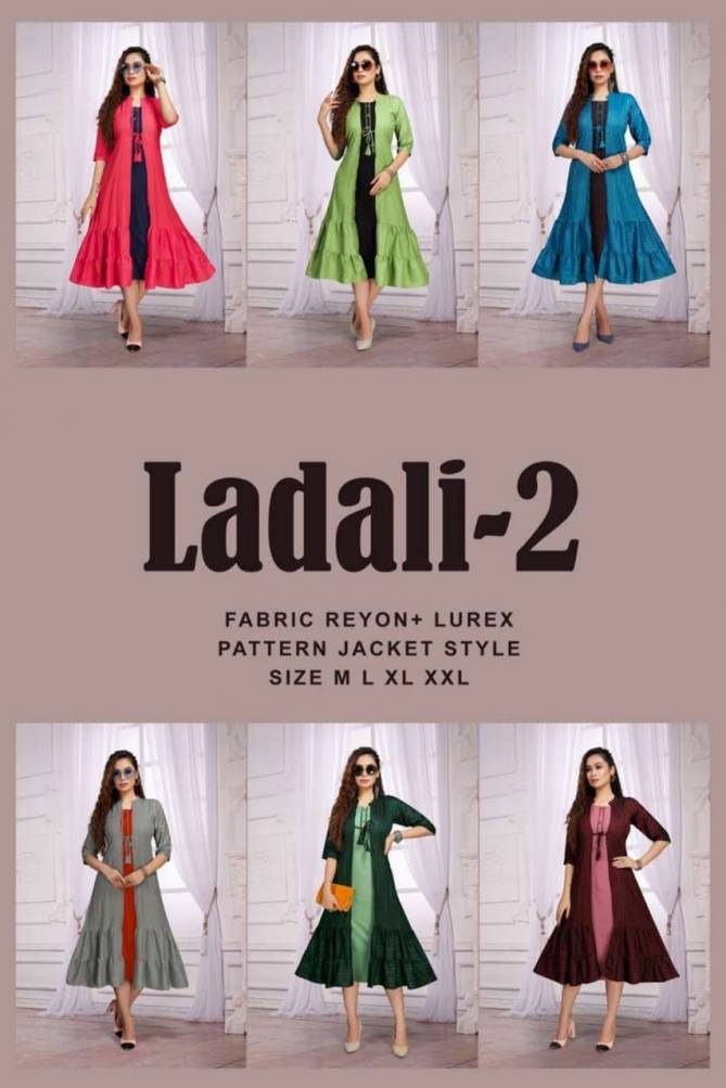 Beauty Queen Ladali 2 Fancy Designer Party Wear Rayon Kurti Collection